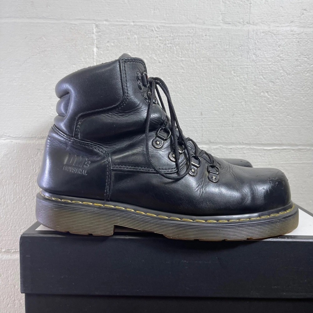 Dr. Martens 8836 Industrial Black Leather Steel Toe Work Boots Men's 11 US‎